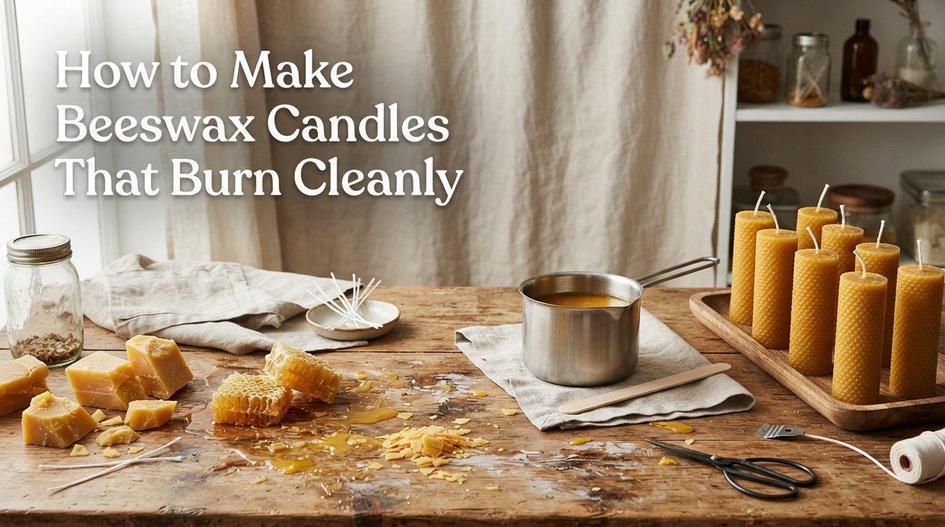 How to Make Beeswax Candles That Burn Cleanly