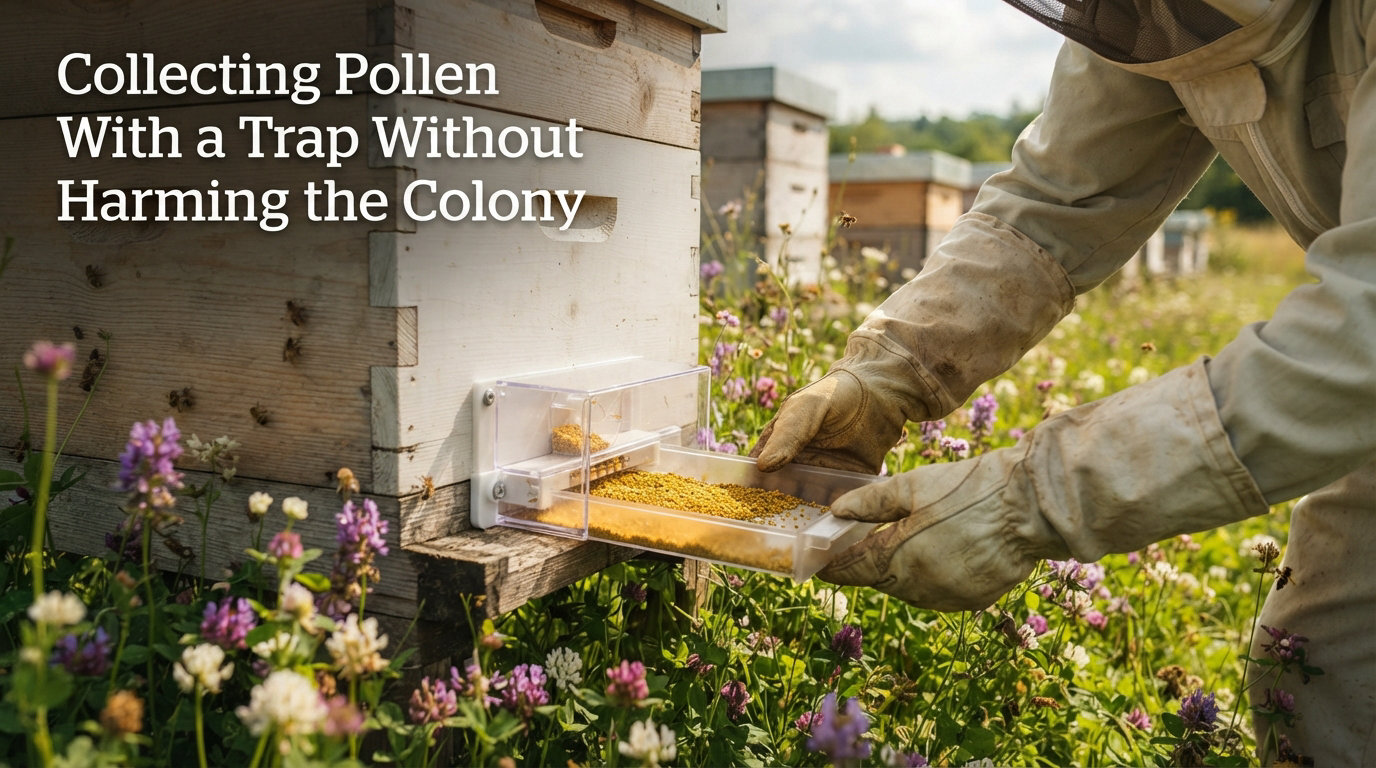Collecting Pollen With a Trap Without Harming the Colony