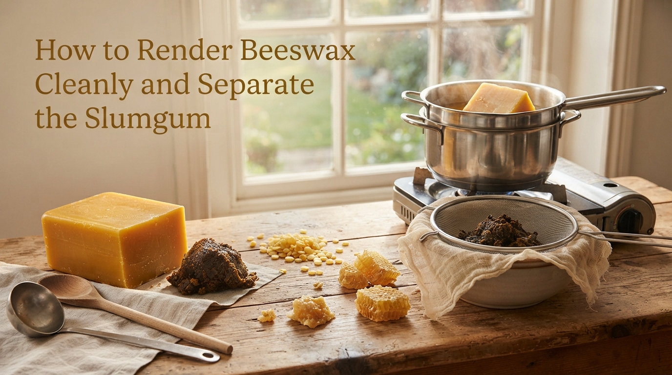 How to Render Beeswax Cleanly and Separate the Slumgum