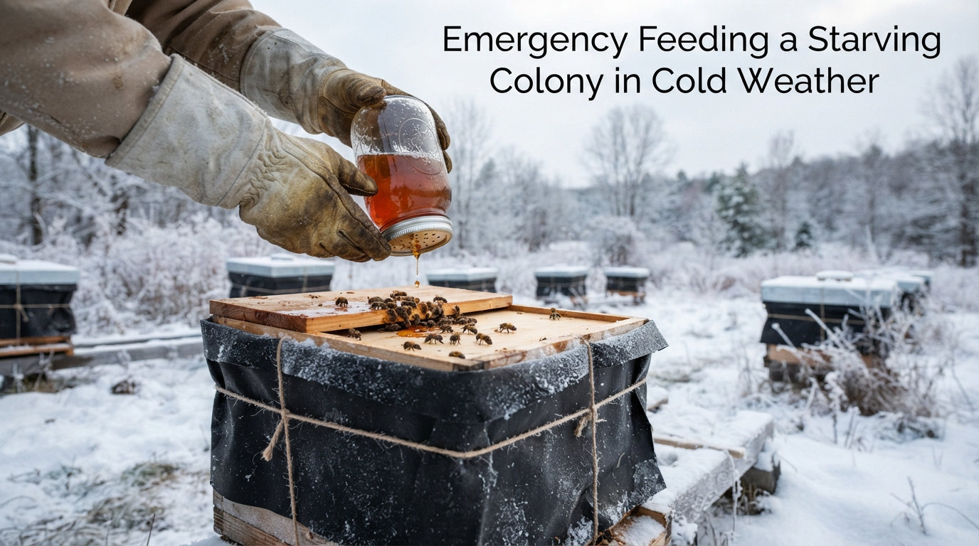 Emergency Feeding a Starving Colony in Cold Weather