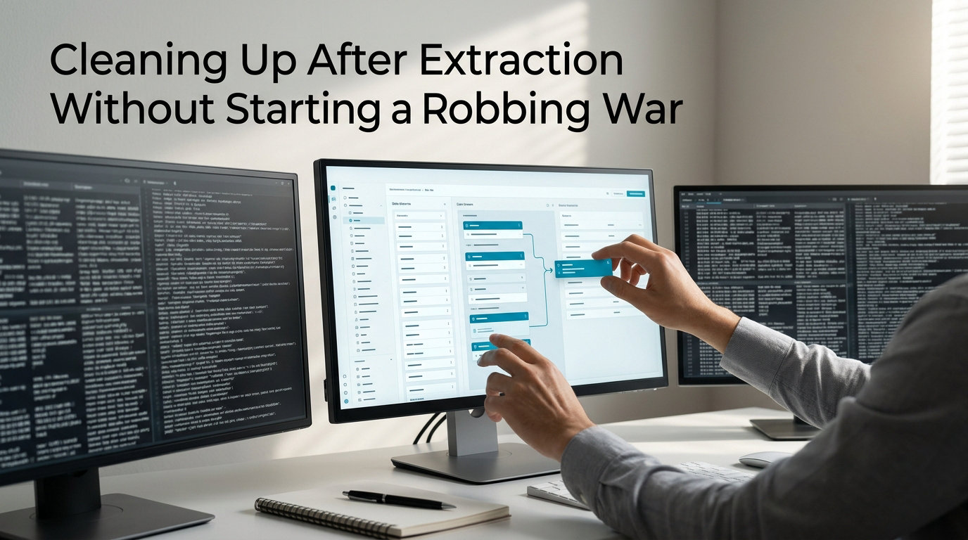 Cleaning Up After Extraction Without Starting a Robbing War