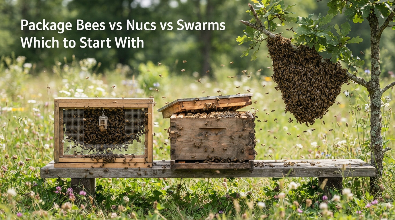 Package Bees vs Nucs vs Swarms Which to Start With