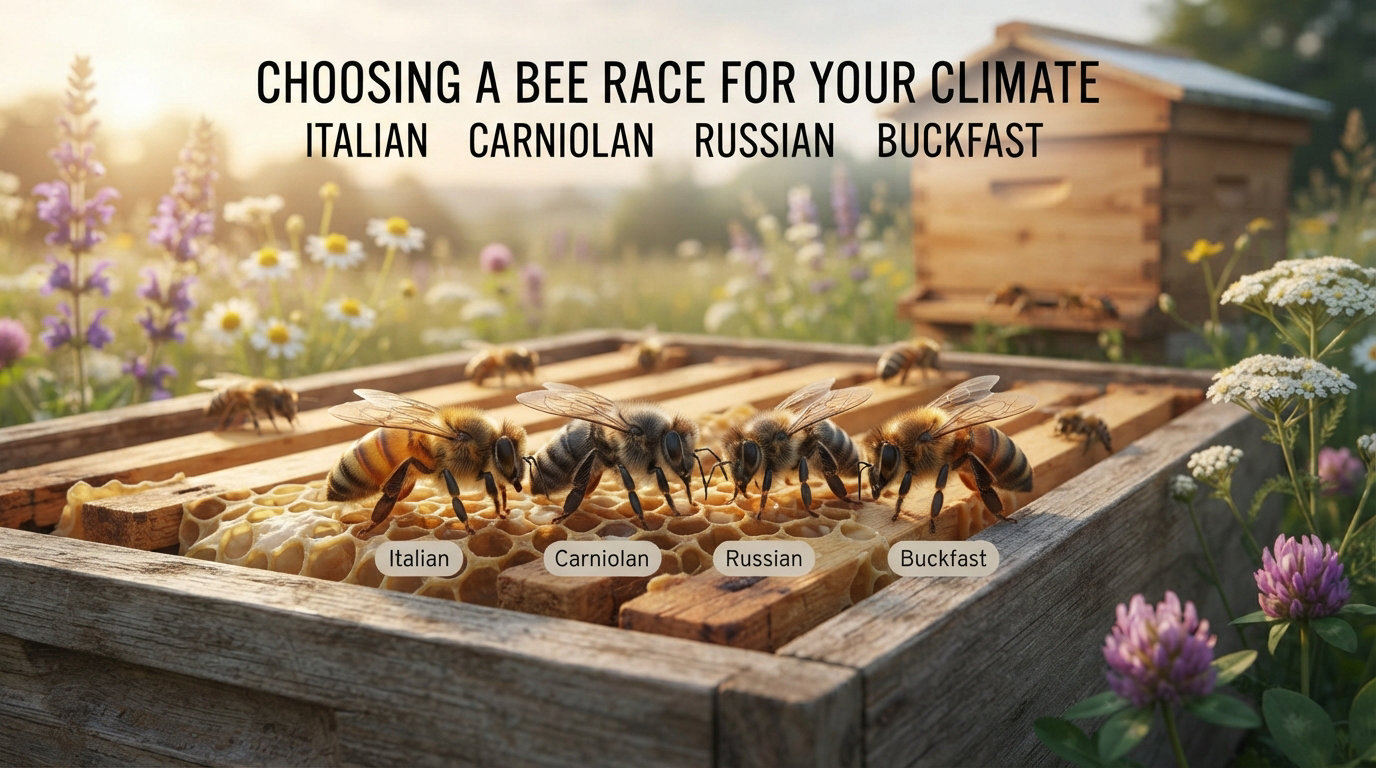Choosing a Bee Race for Your Climate Italian Carniolan Russian Buckfast