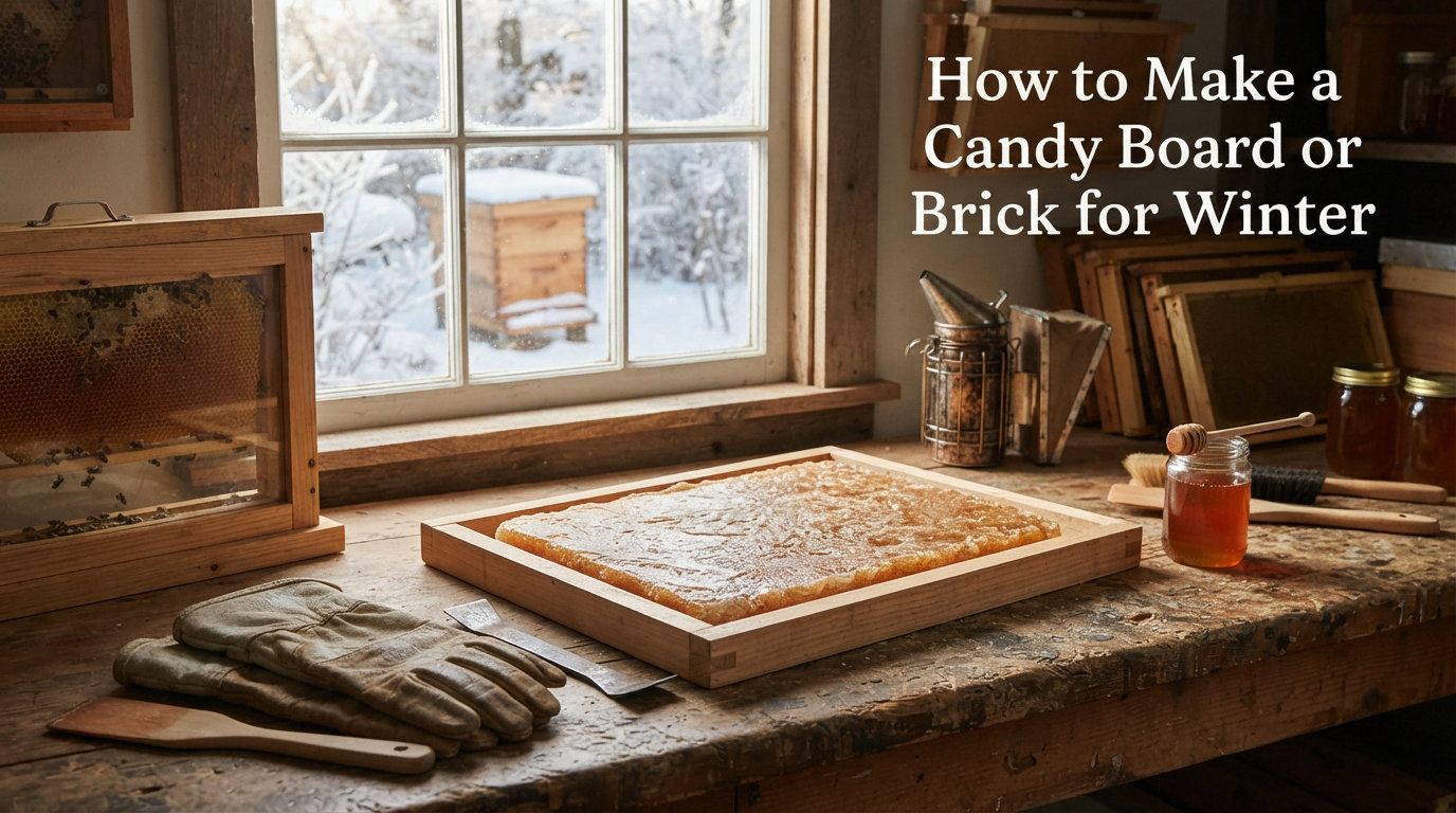 How to Make a Candy Board or Sugar Brick for Winter
