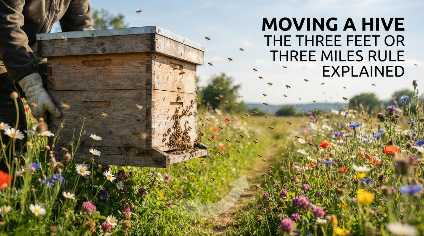 Moving a Hive the Three Feet or Three Miles Rule Explained