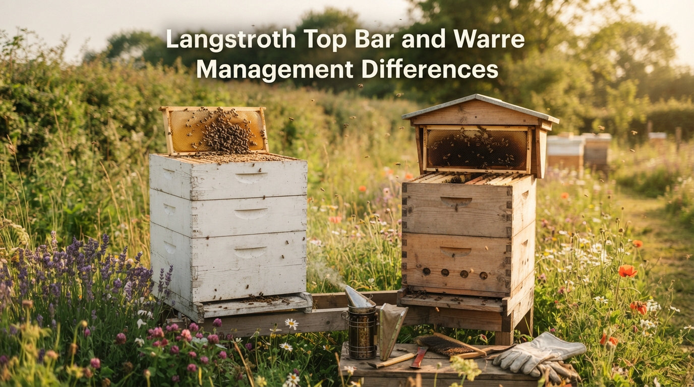 Langstroth Top Bar and Warre Management Differences