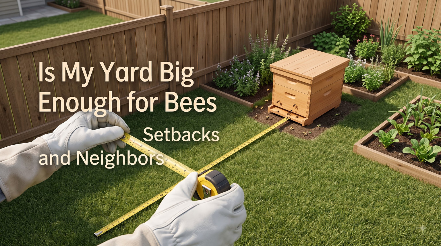 Is My Yard Big Enough for Bees Space Setbacks and Neighbors