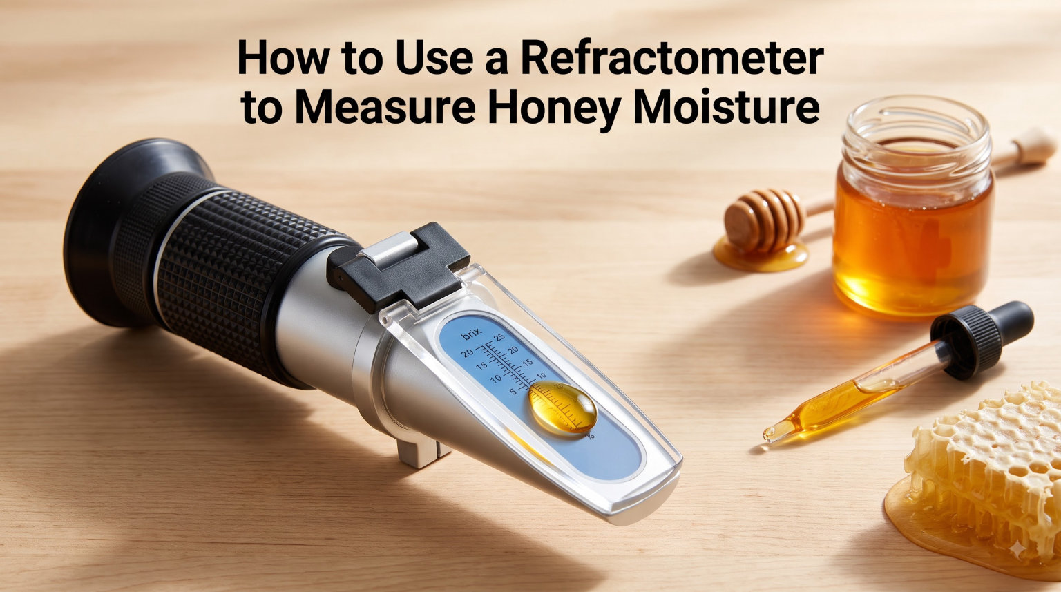How to Use a Refractometer to Measure Honey Moisture