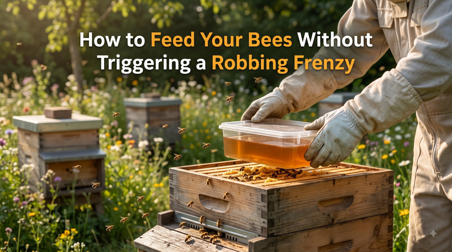 How to Feed Your Bees Without Triggering a Robbing Frenzy