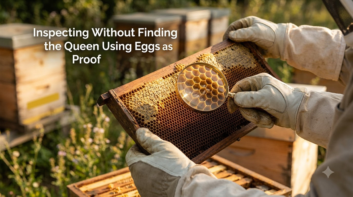 Inspecting Without Finding the Queen Using Eggs as Proof