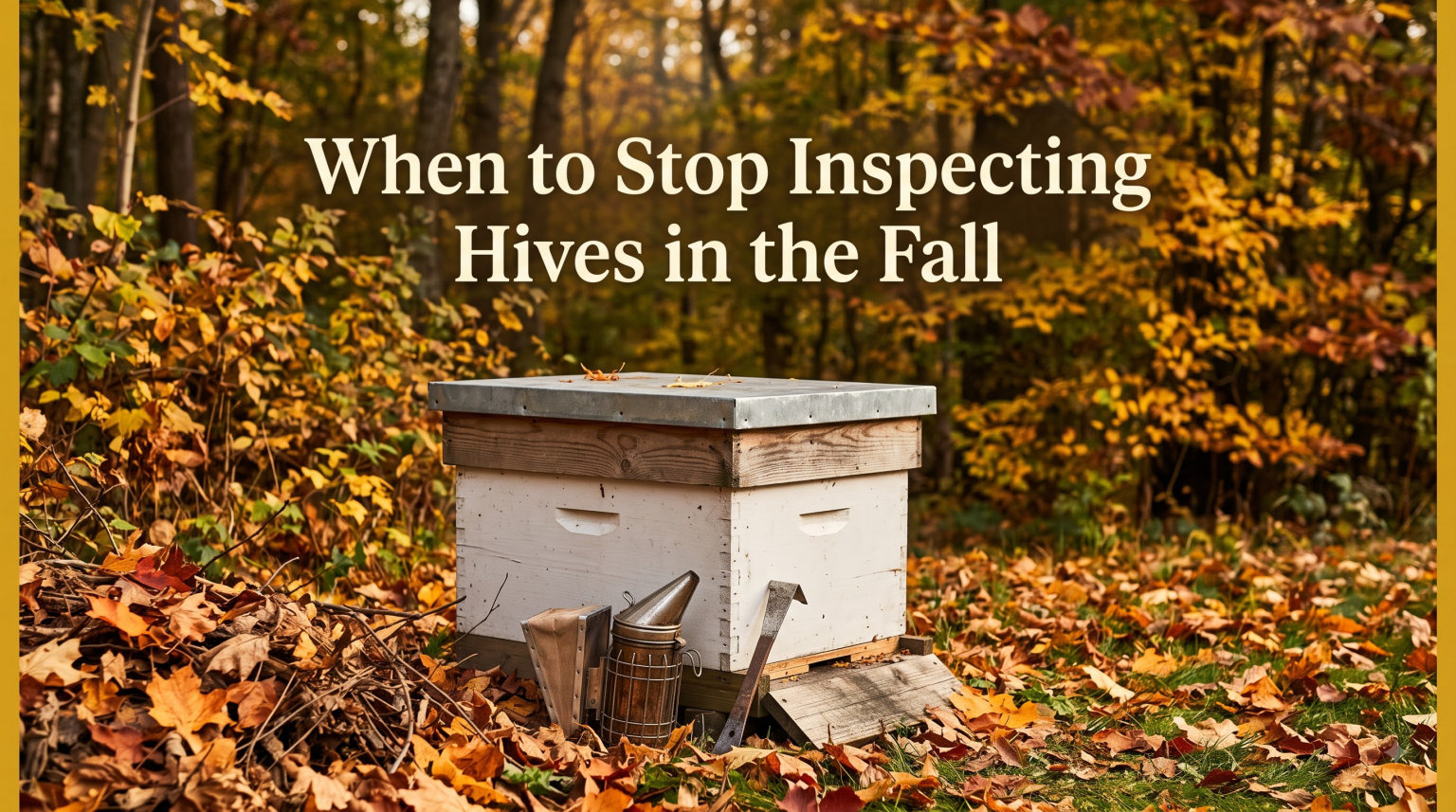 When to Stop Inspecting Hives in the Fall