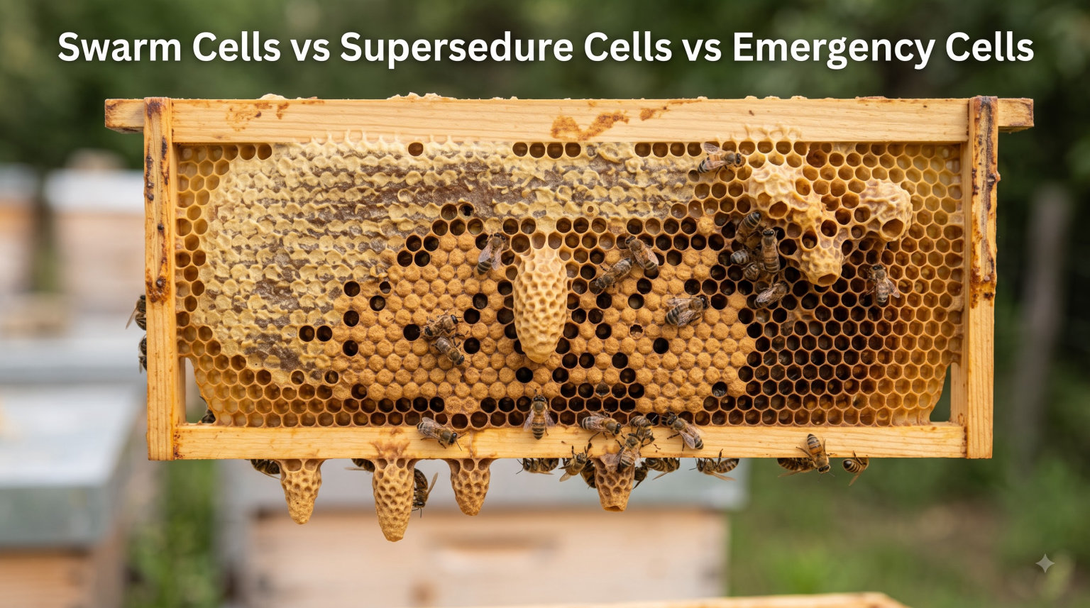 Swarm Cells vs Supersedure Cells vs Emergency Cells