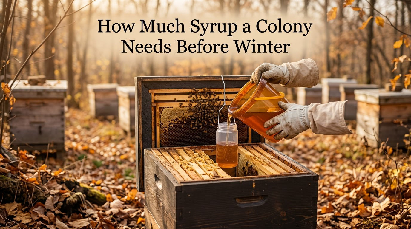 How Much Syrup a Colony Needs Before Winter