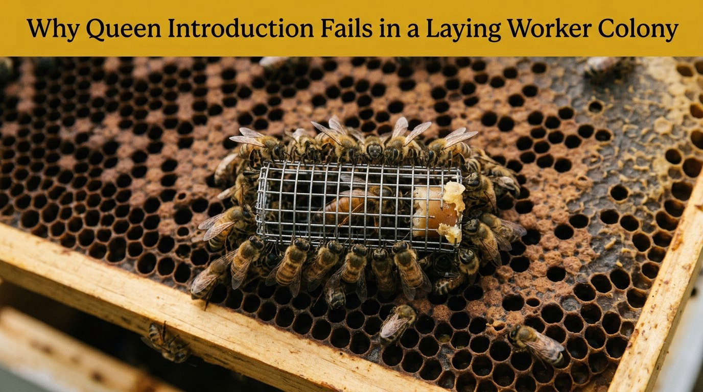 Why Queen Introduction Fails in a Laying Worker Colony