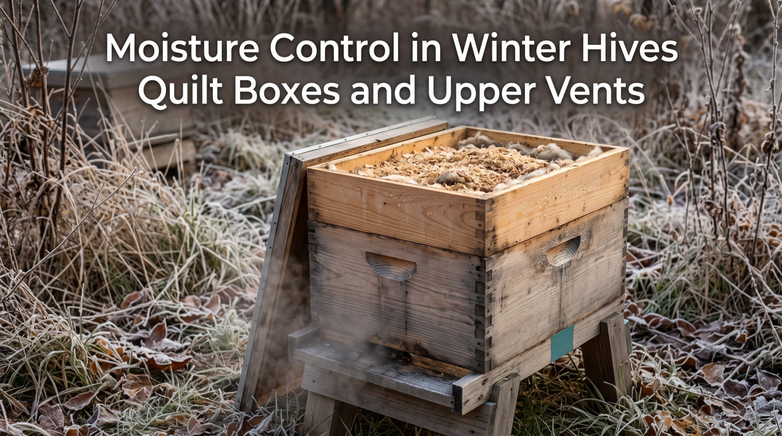 Moisture Control in Winter Hives Quilt Boxes and Upper Vents