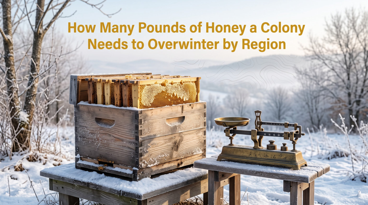 How Many Pounds of Honey a Colony Needs to Overwinter by Region