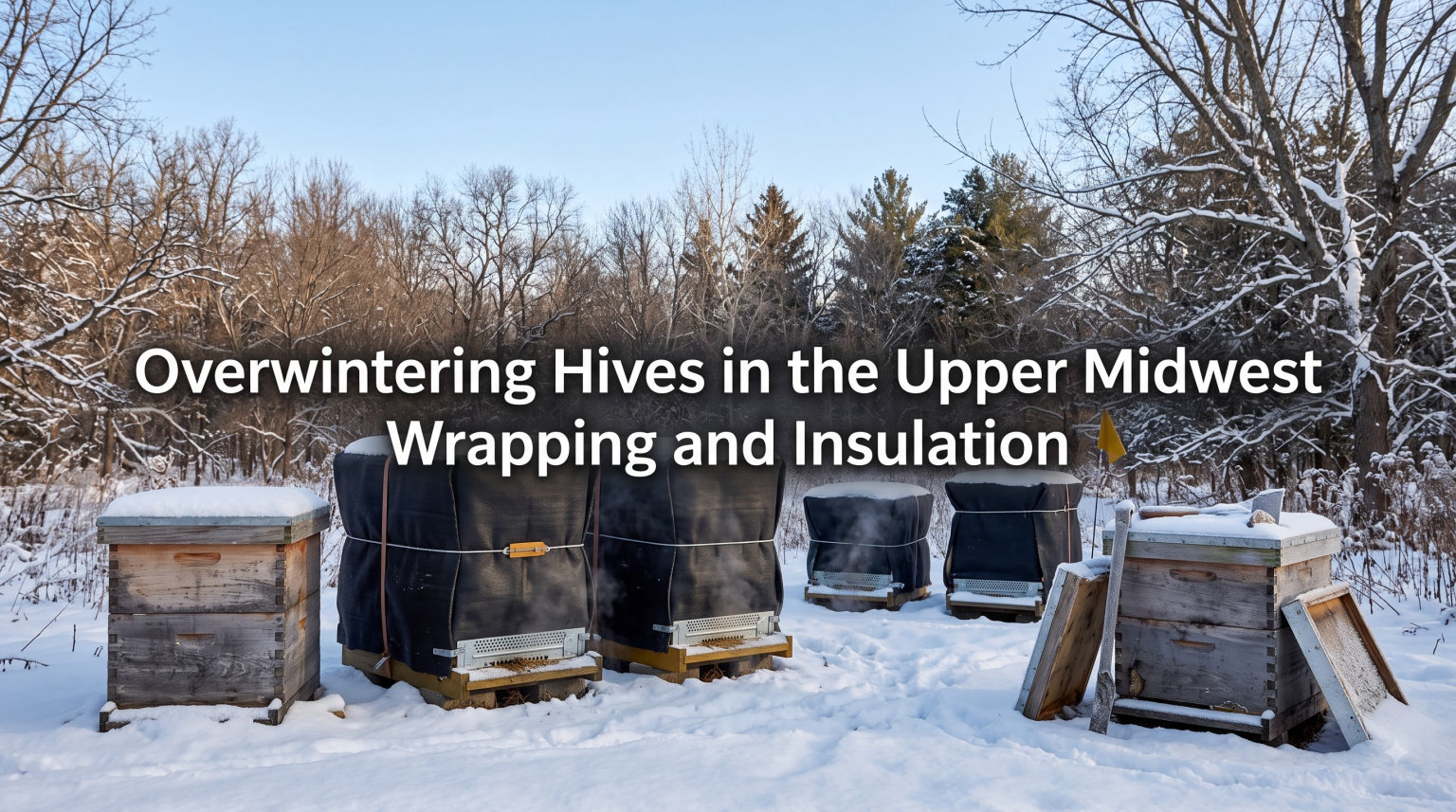 Overwintering Hives in the Upper Midwest Wrapping and Insulation