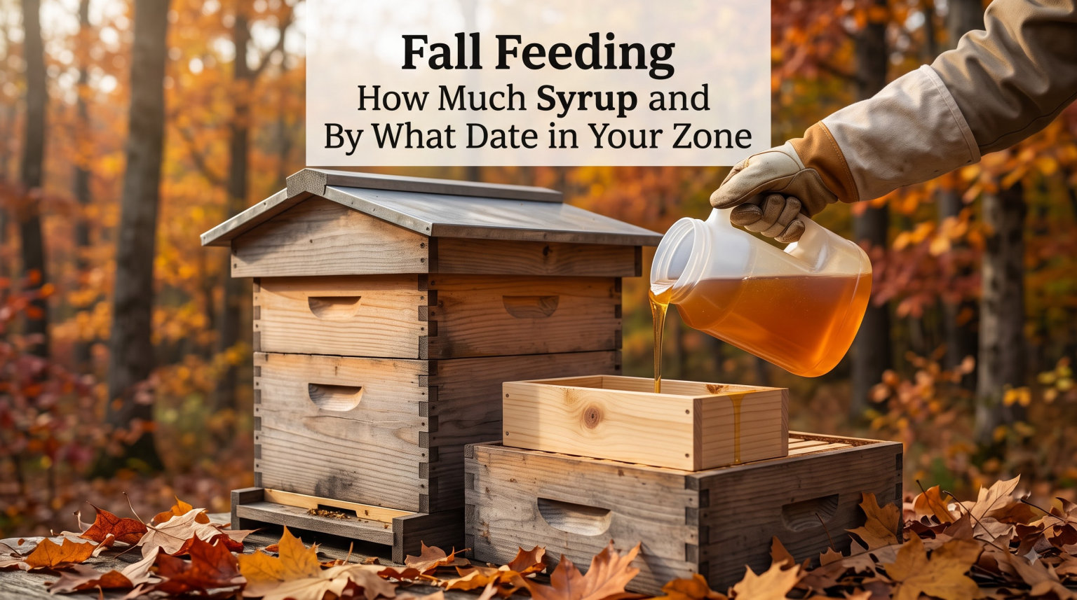 Fall Feeding How Much Syrup and By What Date in Your Zone