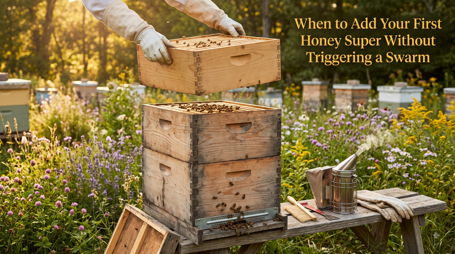When to Add Your First Honey Super Without Triggering a Swarm