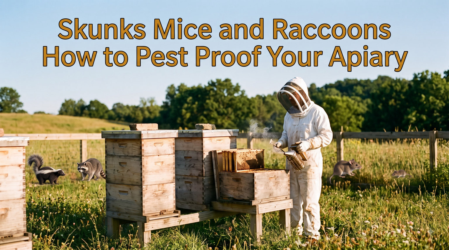 Skunks Mice and Raccoons How to Pest Proof Your Apiary