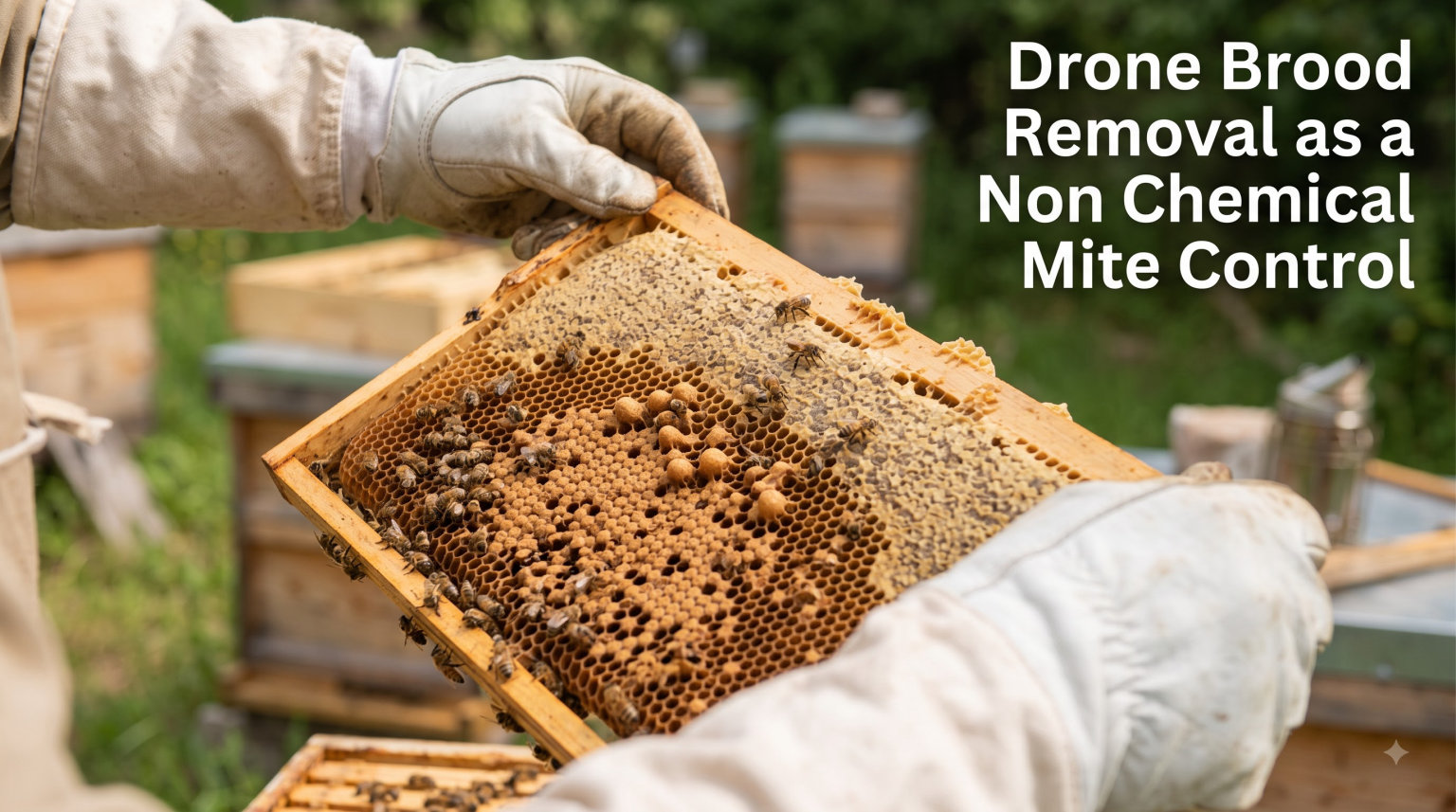Drone Brood Removal as a Non Chemical Mite Control