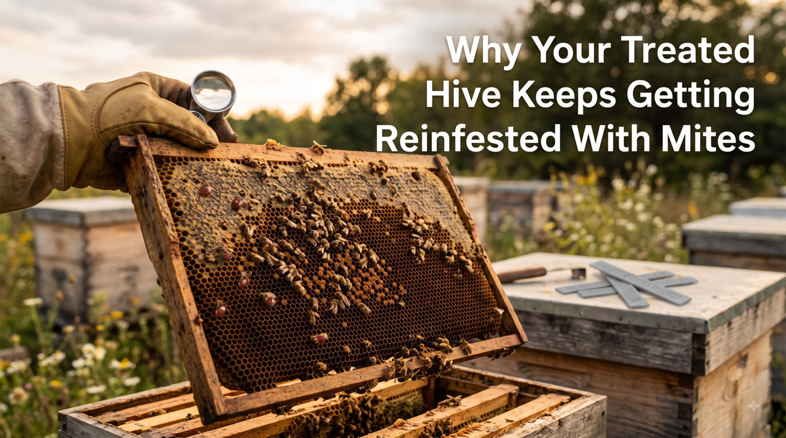 Why Your Treated Hive Keeps Getting Reinfested With Mites