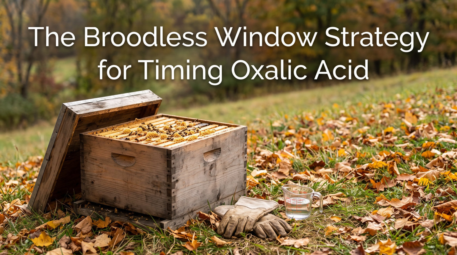 The Broodless Window Strategy for Timing Oxalic Acid