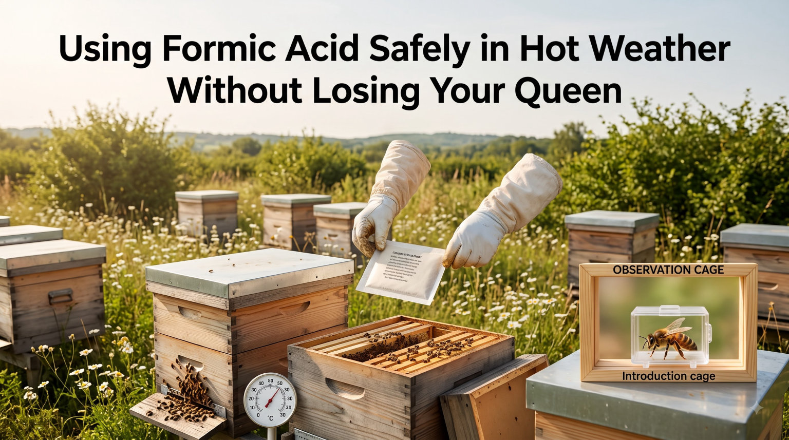 Using Formic Acid Safely in Hot Weather Without Losing Your Queen