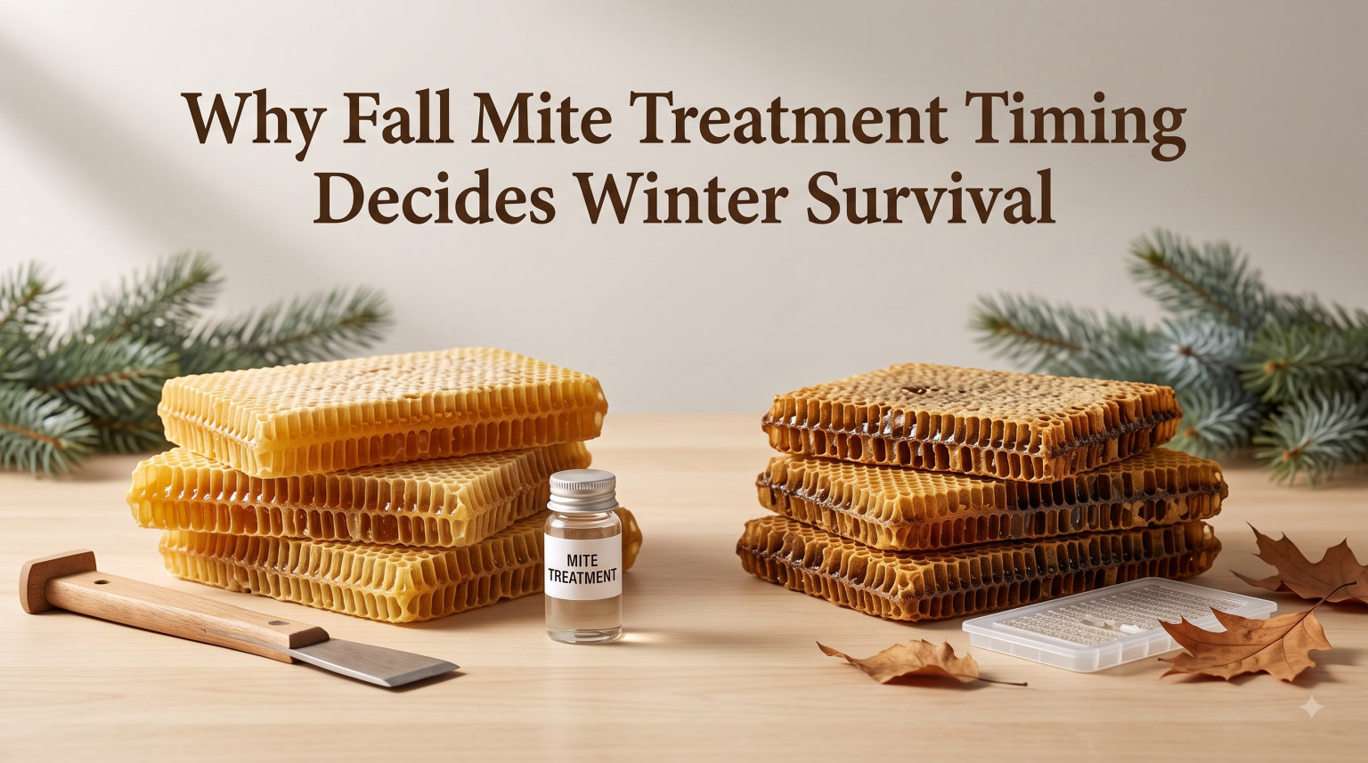 Why Fall Mite Treatment Timing Decides Winter Survival