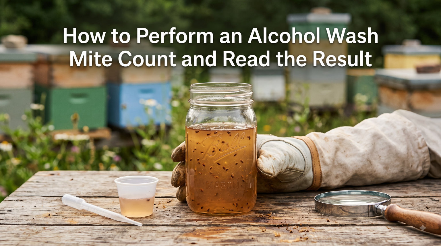 How to Perform an Alcohol Wash Mite Count and Read the Result