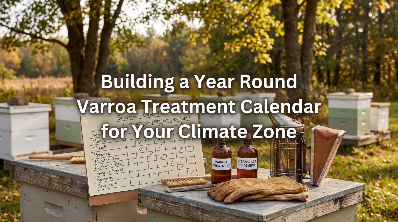 Building a Year Round Varroa Treatment Calendar for Your Climate Zone