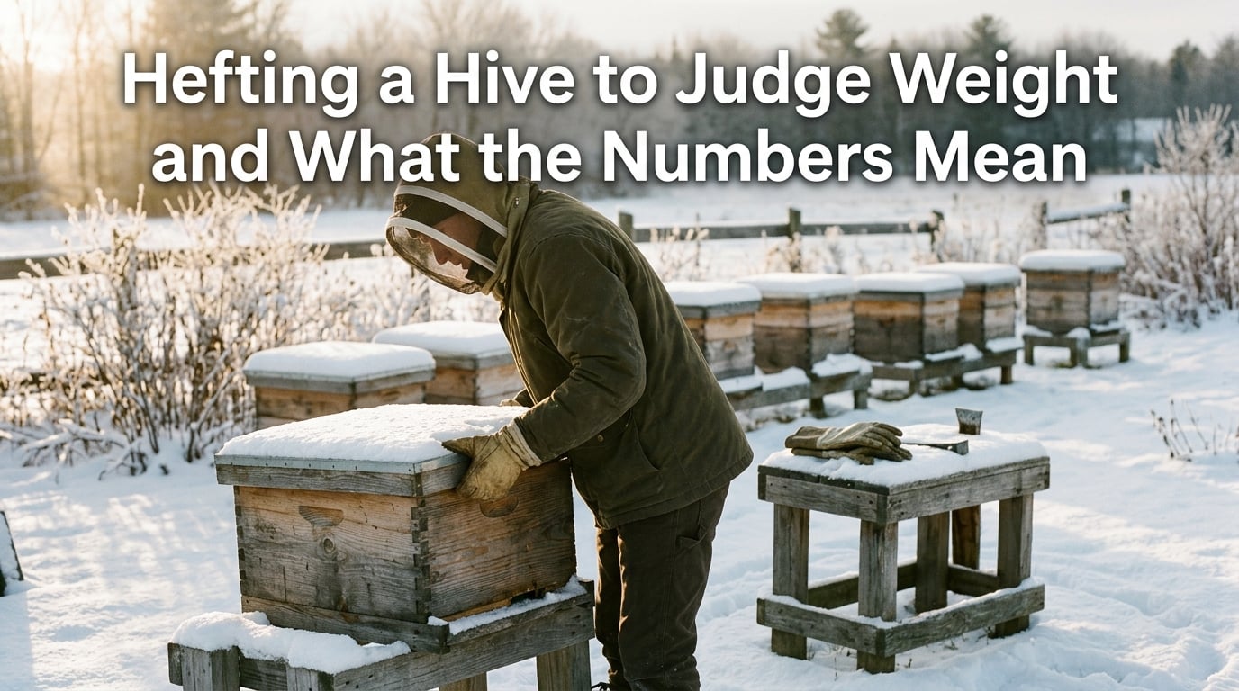 Hefting a Hive to Judge Weight and What the Numbers Mean