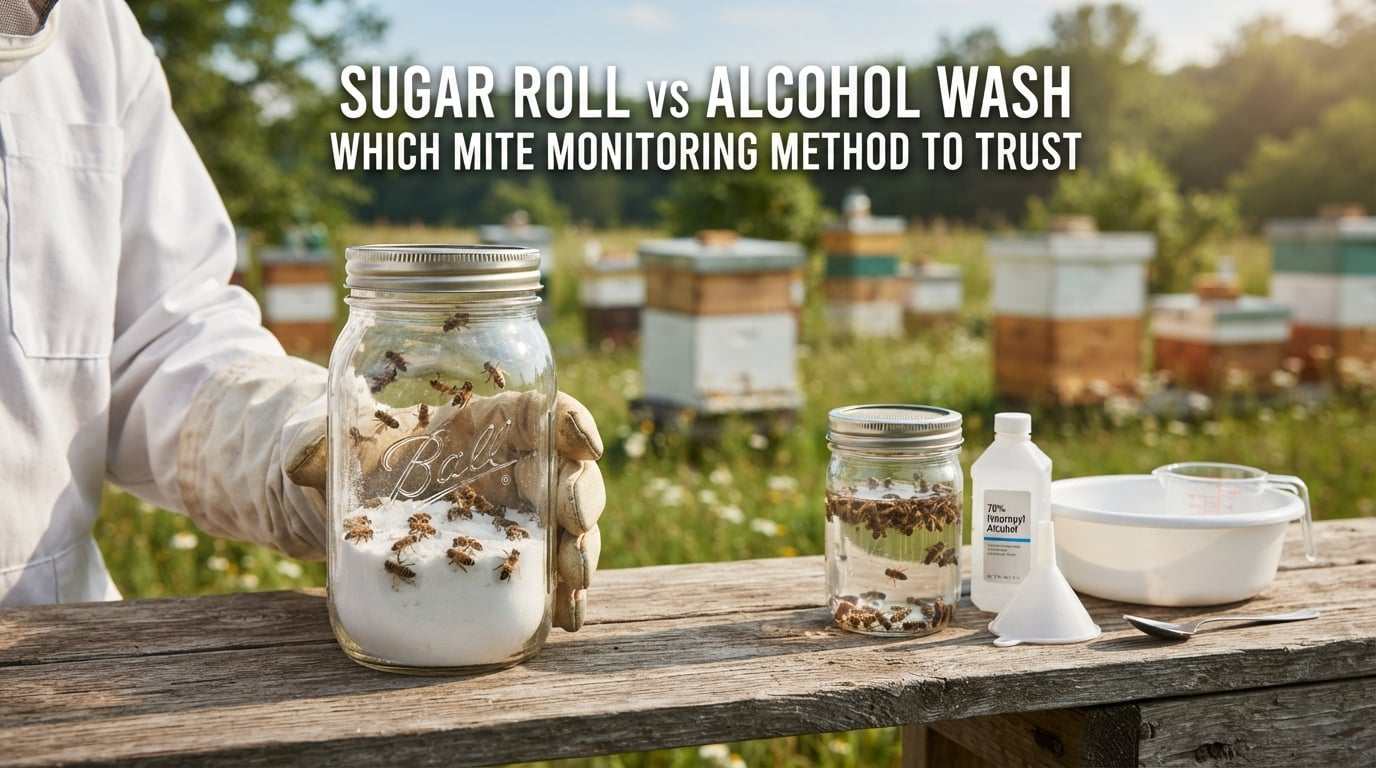 Sugar Roll vs Alcohol Wash Which Mite Monitoring Method to Trust
