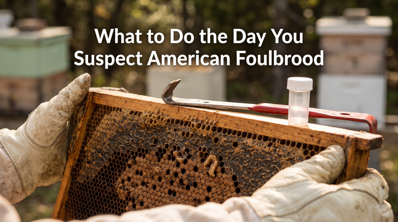 What to Do the Day You Suspect American Foulbrood