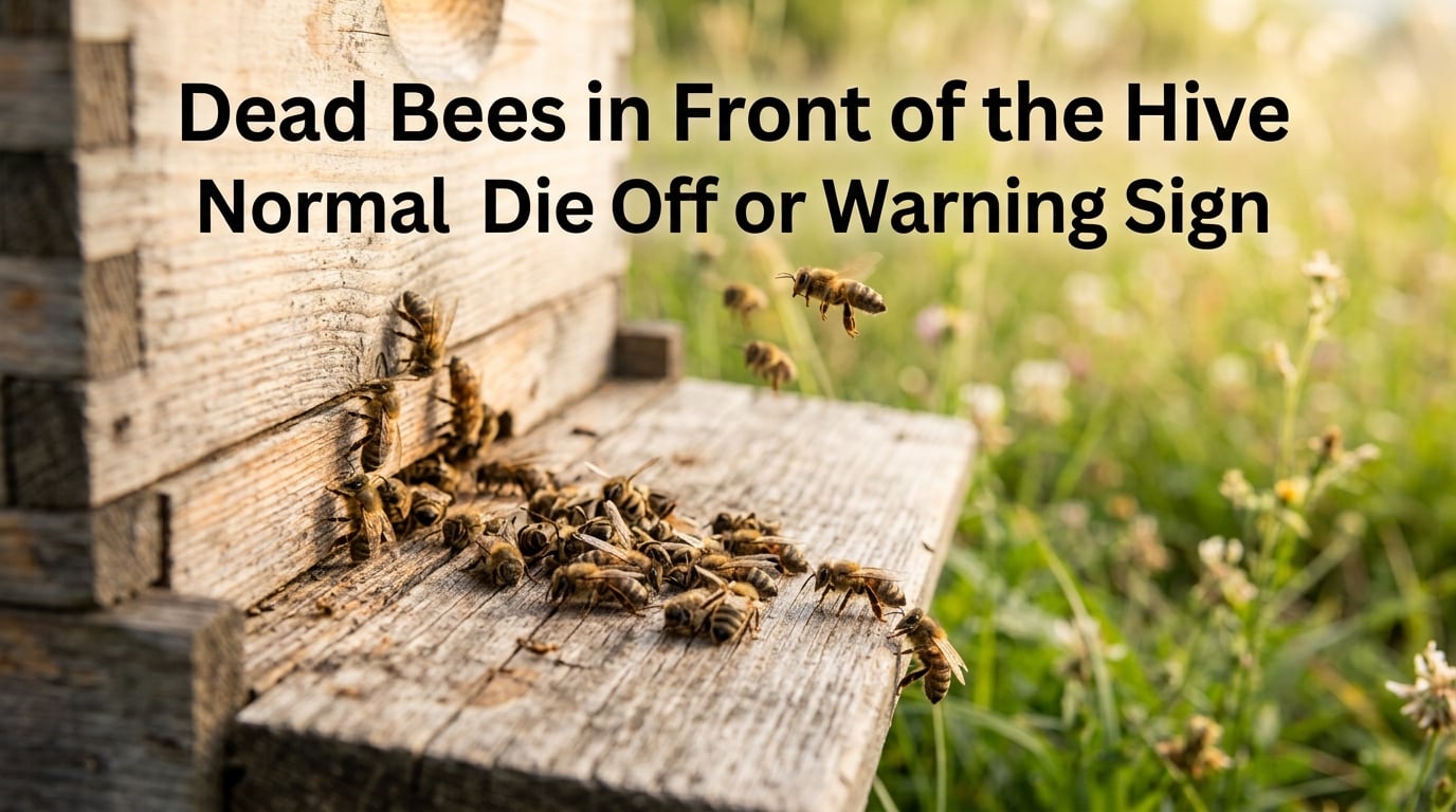 Dead Bees in Front of the Hive Normal Die Off or Warning Sign