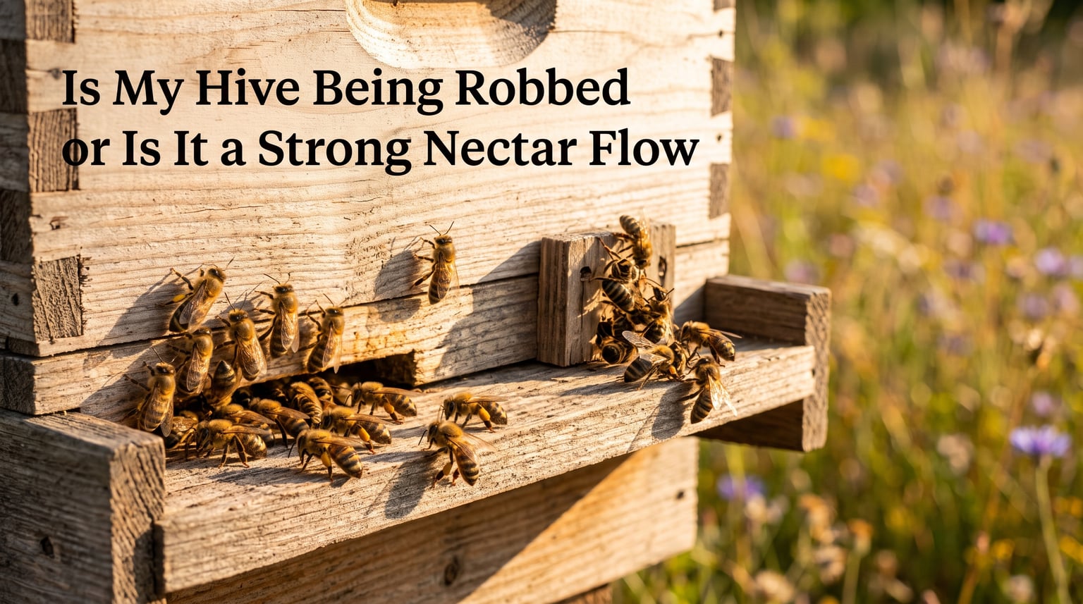 Is My Hive Being Robbed or Is It a Strong Nectar Flow