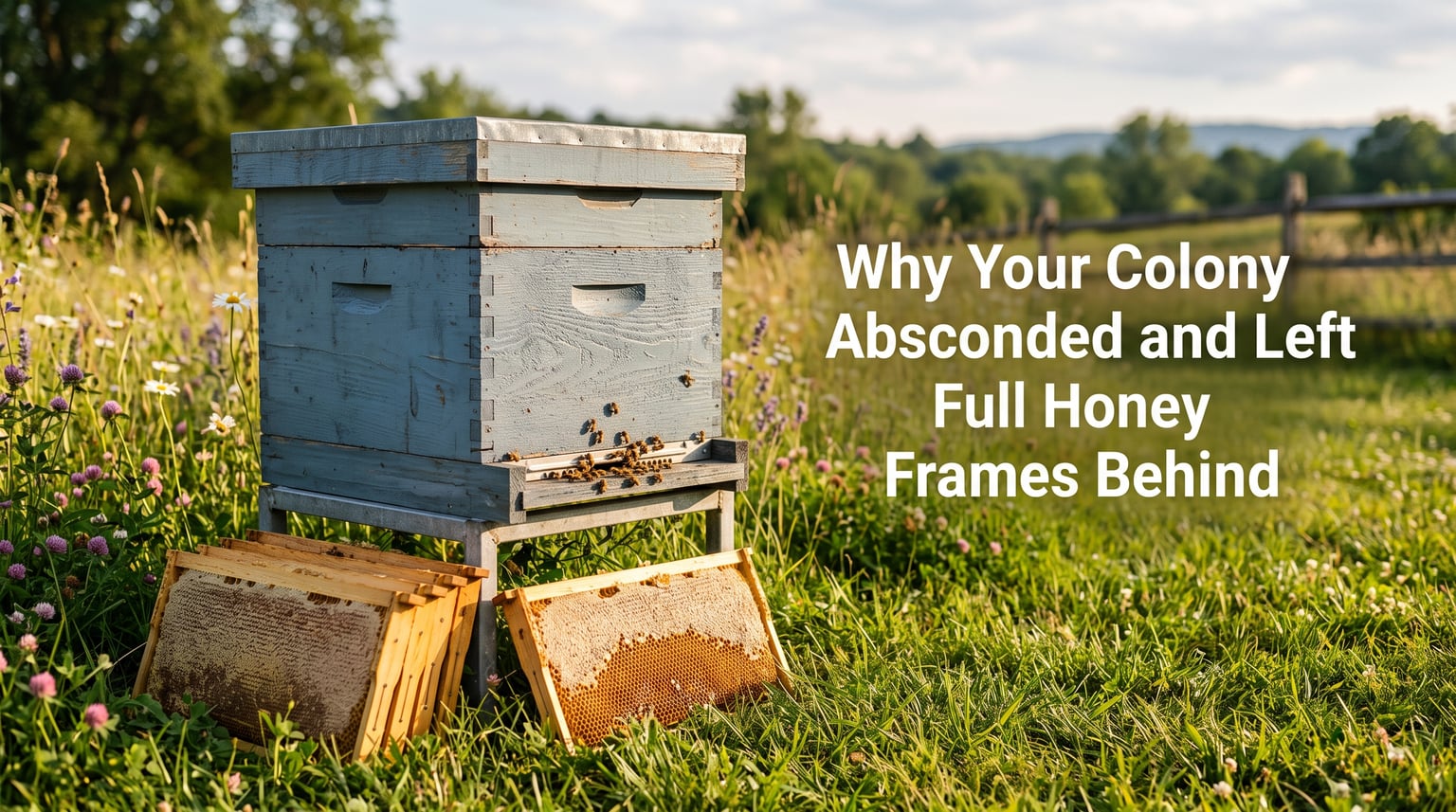 Why Your Colony Absconded and Left Full Honey Frames Behind