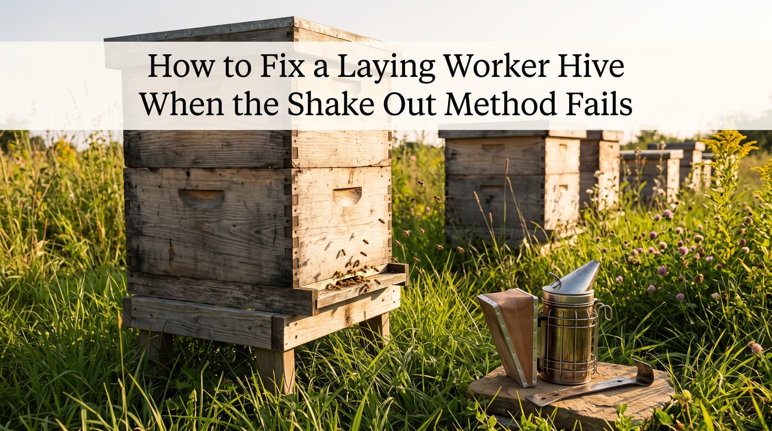 How to Fix a Laying Worker Hive When the Shake Out Method Fails