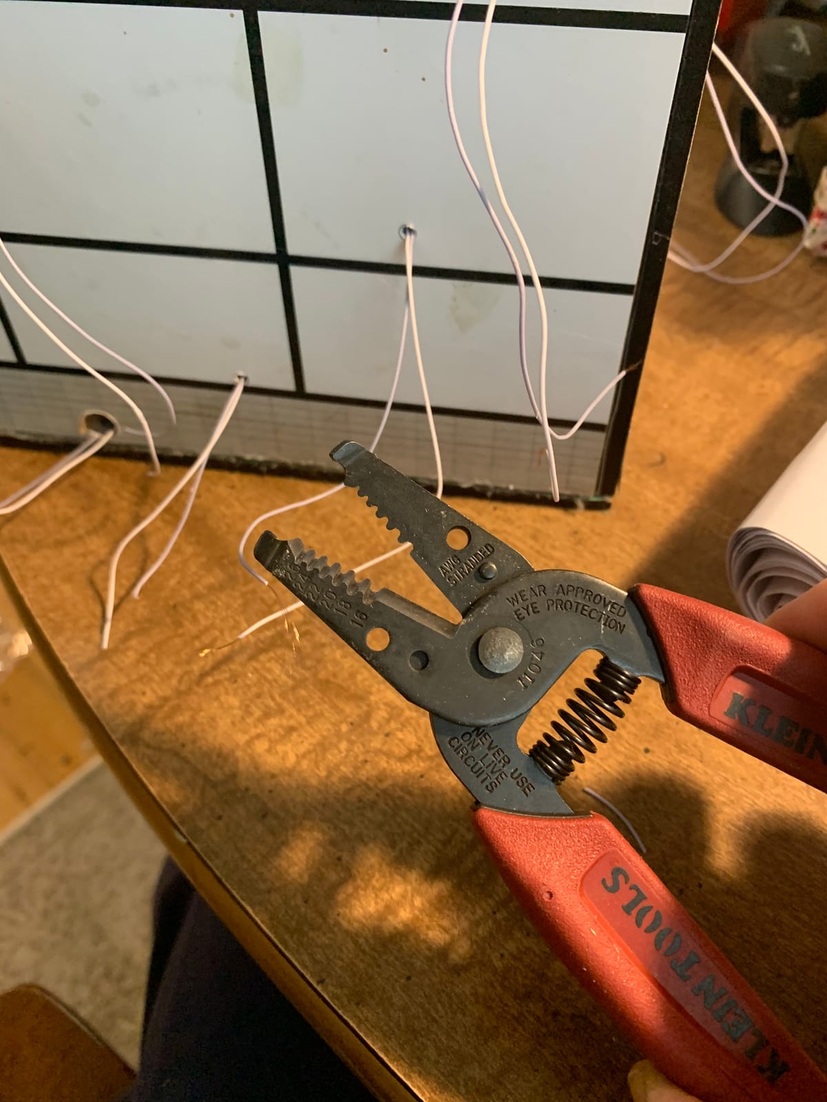 Klein Tools 11046 Wire Stripper, Wire Cutter, Made in USA, Stripping/Cutting Tool for 16-26 AWG Stranded, Compact Nose with Precision-ground Stripping Holes customer photo 2