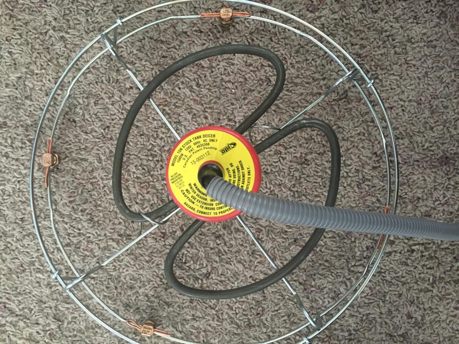Allied Precision 15N 1500-Watt Sinking Tank Heater with Guard customer photo 2