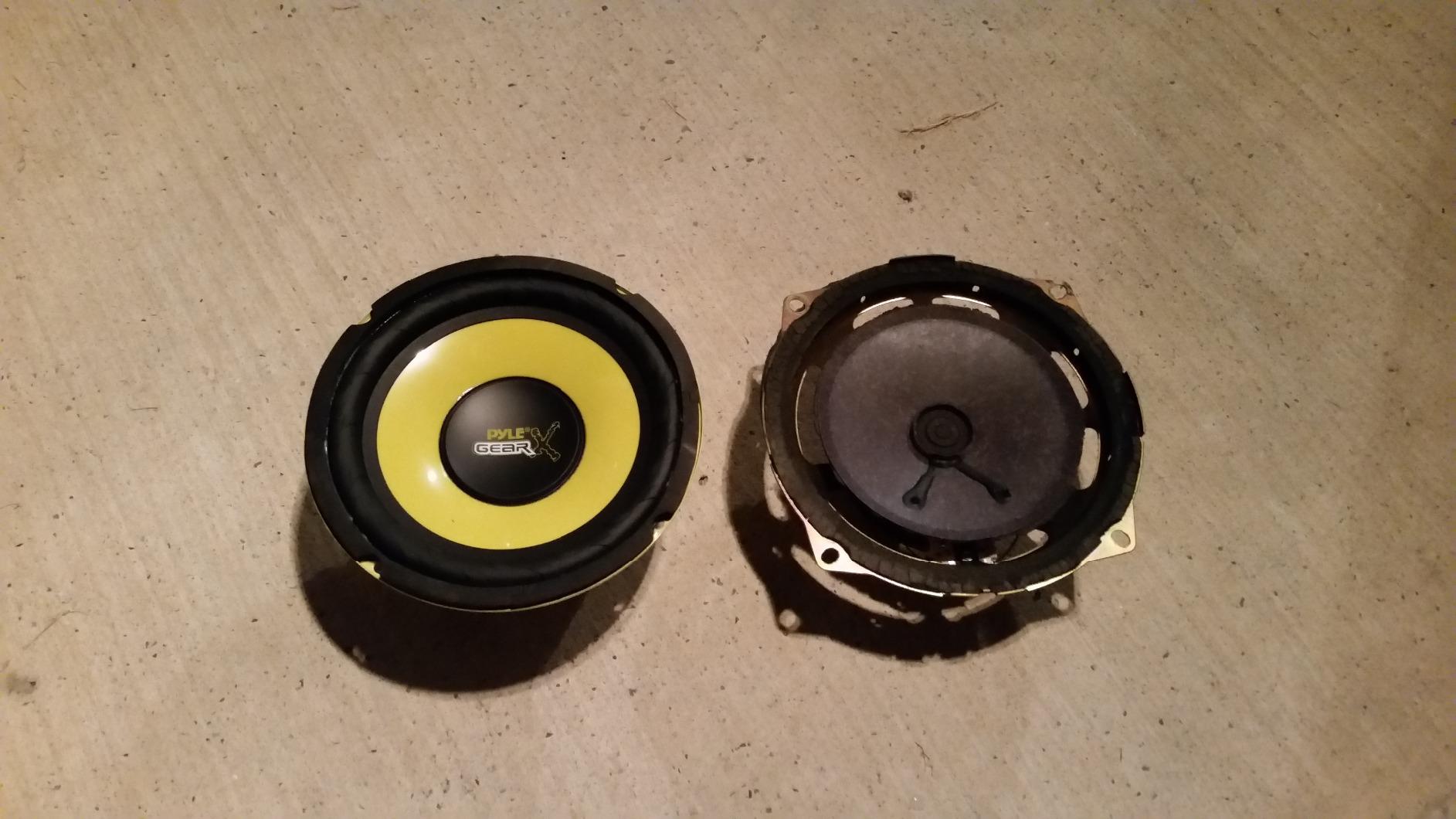 Pyle 6.5 Inch Mid Bass Woofer Sound Speaker System - Pro Loud Range Audio 300 Watt Peak Power w/ 4 Ohm Impedance and 60-20KHz Frequency Response for Car Component Stereo PLG64,Yellow customer photo 2
