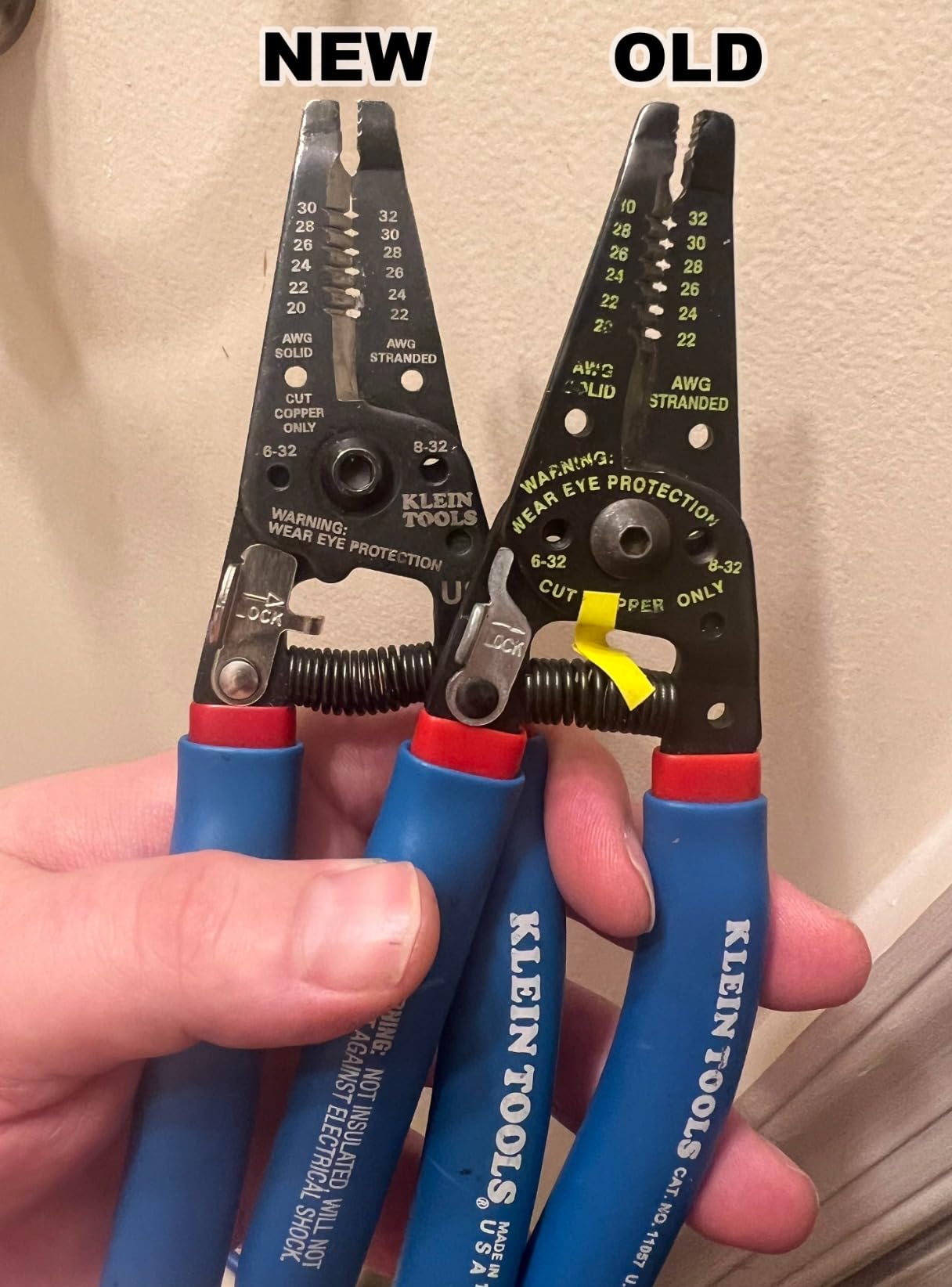 Klein Tools 11057 Wire Cutter/Stripper, Made in USA, Heavy Duty Cutter for 20-30 AWG Solid and 22-32 AWG Stranded Wire customer photo 1