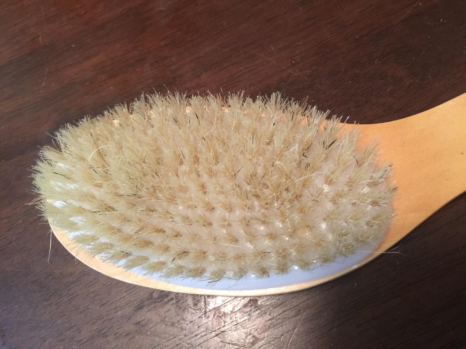 100% Natural Boar Bristle Body Brush with Contoured Wooden Handle by TOUCH ME customer photo 1