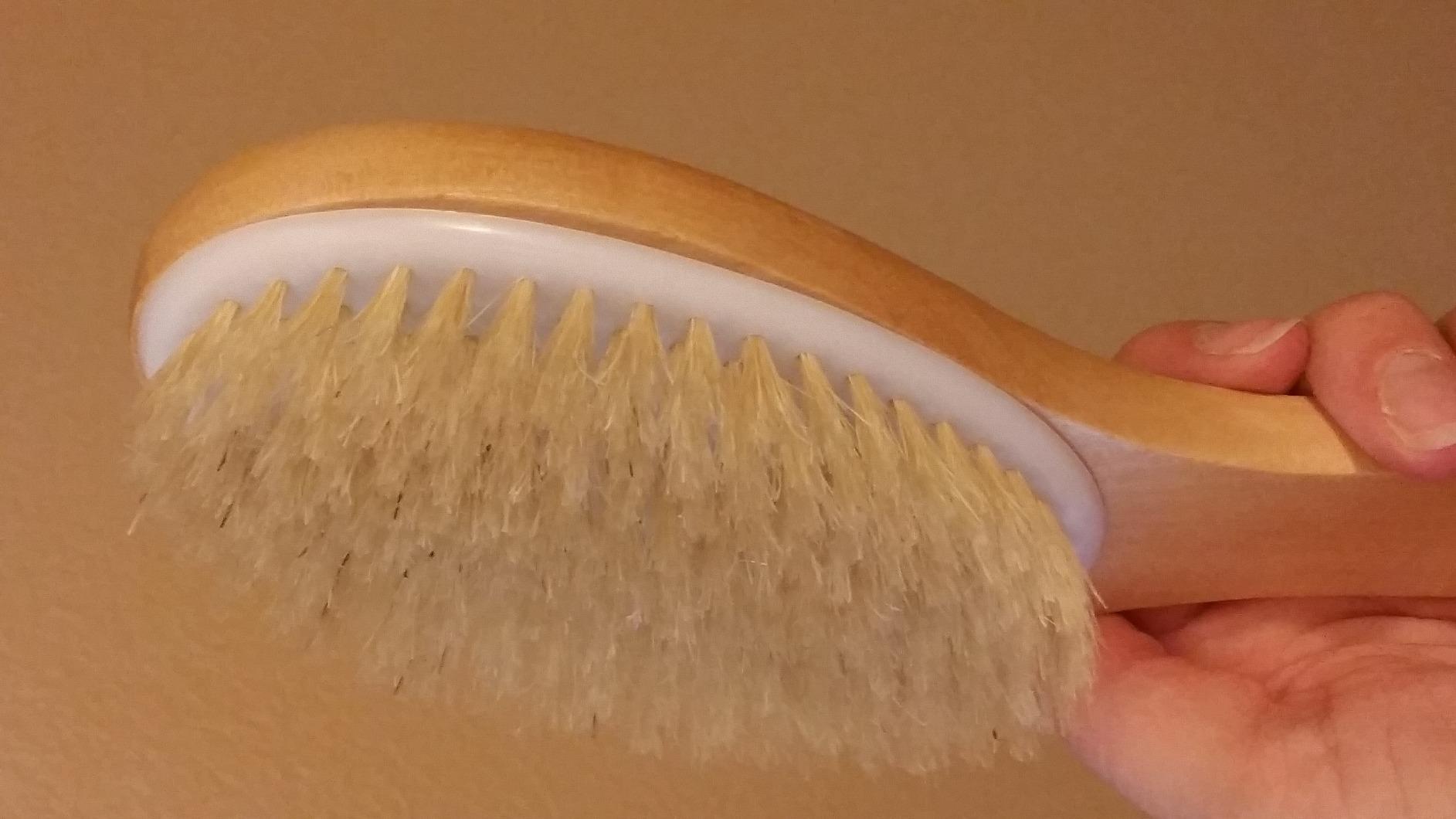 100% Natural Boar Bristle Body Brush with Contoured Wooden Handle by TOUCH ME customer photo 2