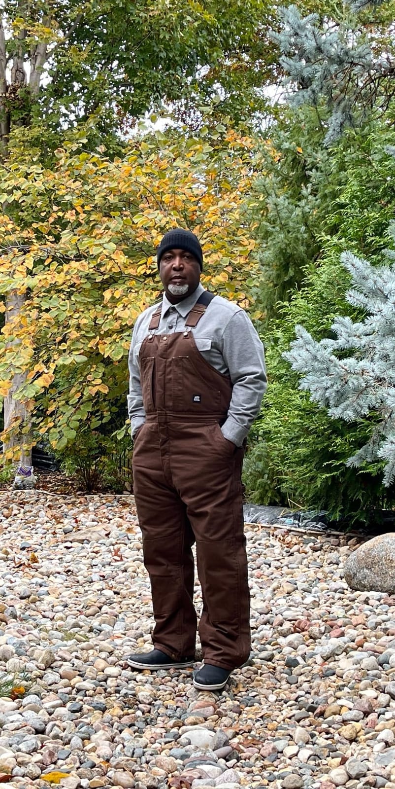 Berne Men's Heartland Insulated Washed Duck Bib Overall customer photo 1