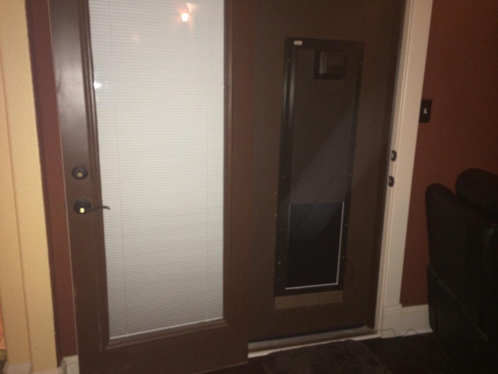 PlexiDor Performance Pet Doors Electronic Dog Door Large White Wall Mount customer photo 2