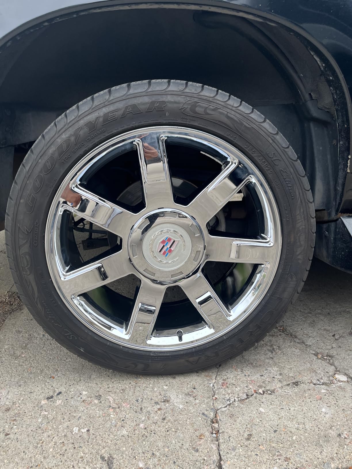OE Wheels CA80 22 Inch Rim Fits Escalade Style 6x139.7 22x9 Chrome - Hollander 5309 (1) customer photo 2