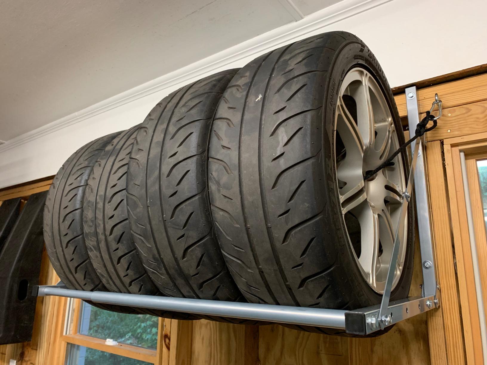 HyLoft Wall-Mounted Folding Tire Storage Loft Rack customer photo 2