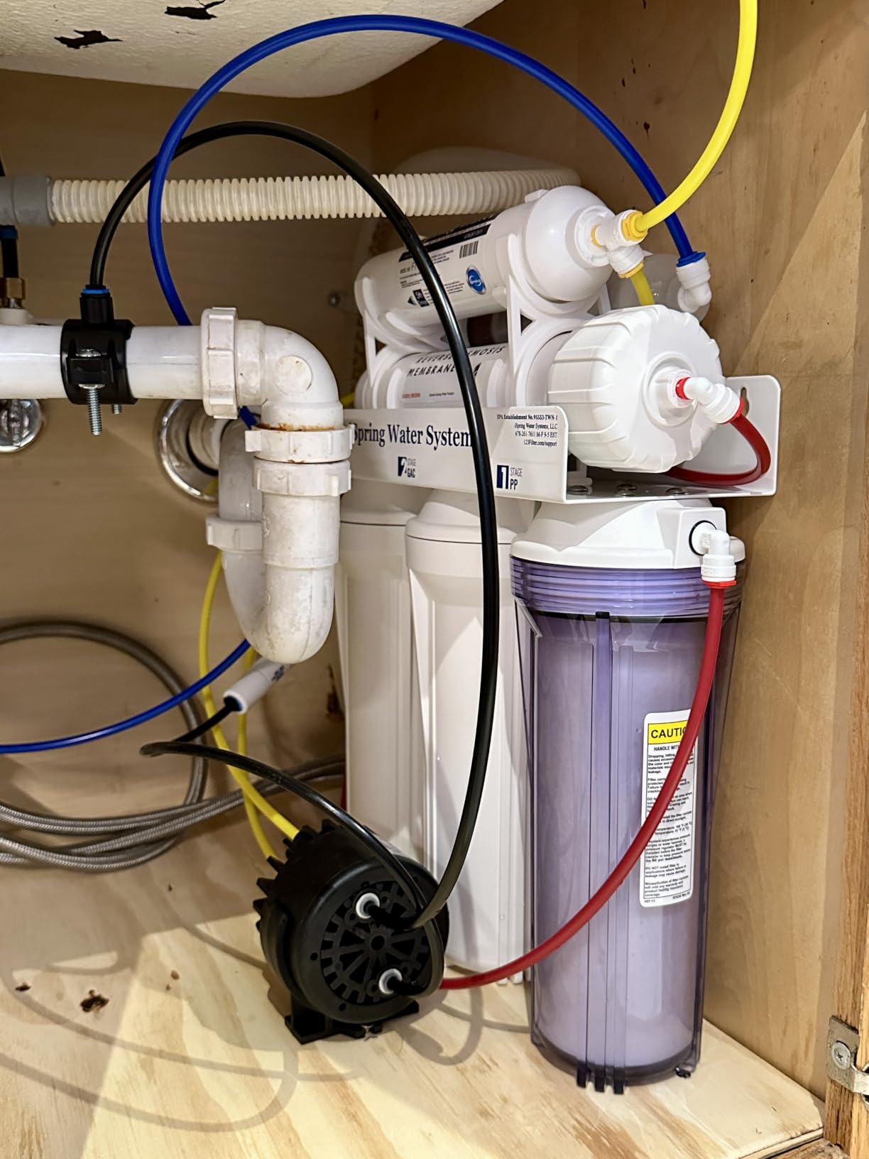 iSpring RCC7AK-BN NSF Certified, 75 GPD, Alkaline 6-Stage Reverse Osmosis System, pH+ Remineralization RO Water Filter System Under Sink Patented Top-Mounted Faucet Design for Easy Installation customer photo 1