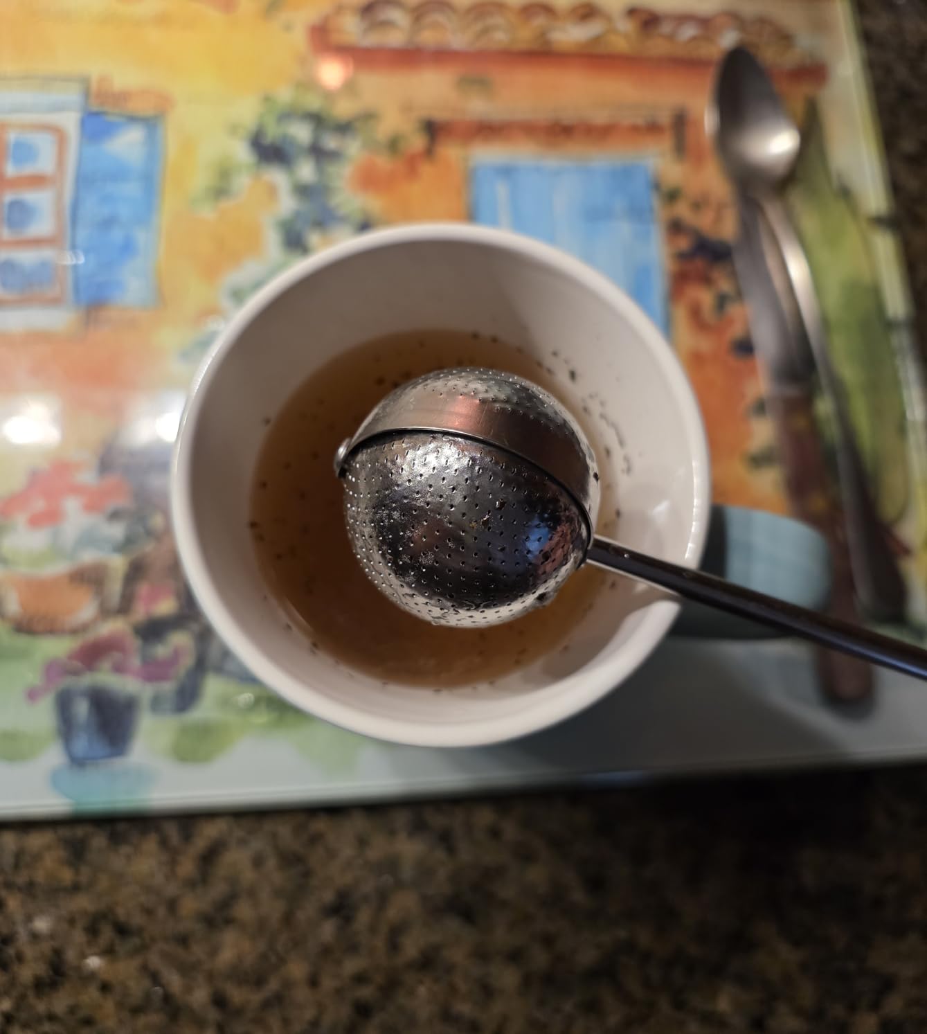 OXO Brew Twisting Ball Tea Infuser - Fine Mesh, Stainless Steel customer photo 1